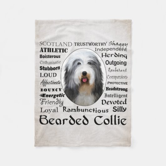 Collie Fleece Blanket (Voorkant)