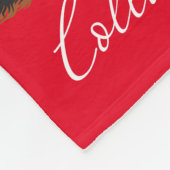 collie fleece deken (Hoek)