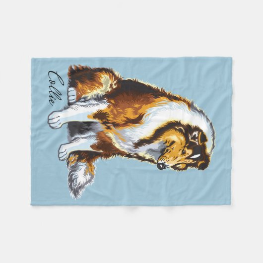 collie fleece deken (Voorkant (Horizontaal))