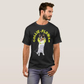 Collie Flower Dog Puppy Paw Love Border Collie 1 T-shirt (Voorkant volledig)