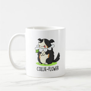Collie-flower Funny Border Collie Dog Pun Koffiemok