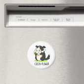 Collie-flower Funny Border Collie Dog Pun Magneet (Insitu (Vaatwasser))
