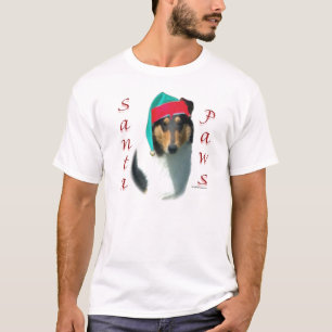 Collie (glad) Santa Paws T-shirt