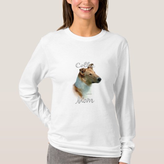 Collie (gladhaar) Moeder 2 T-shirt (Voorkant)