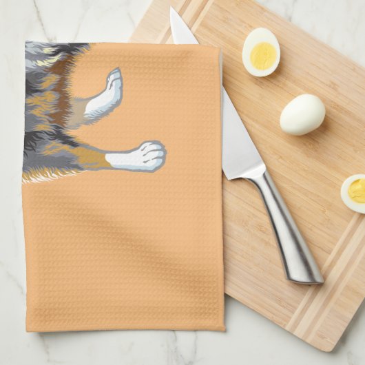 collie handdoek (Quarter Fold)