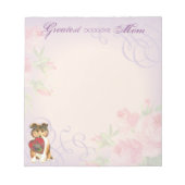 Collie Heart mama Notitieblok (Voorkant)