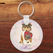 Collie Heart mama Sleutelhanger (Voorkant)