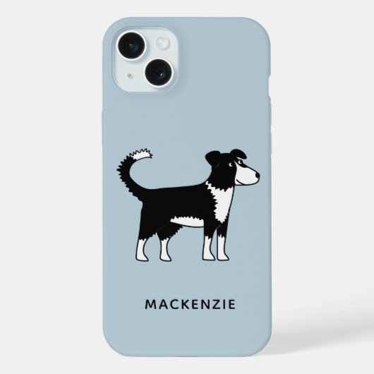 Collie-herdershond Naam iPhone Hoesje (Achterkant)