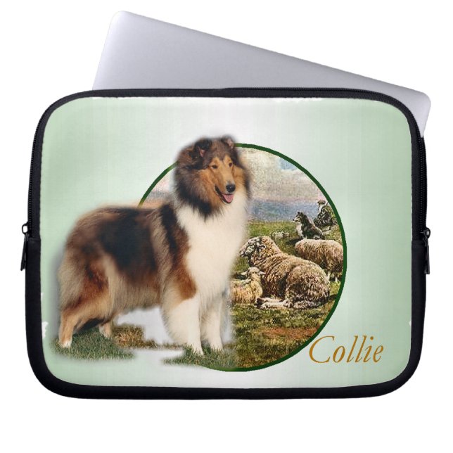 Collie Hoeder van de Schapen Laptop Sleeve (Voorkant)