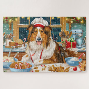 Collie Holiday Baking: Feestelijke Kerst Legpuzzel