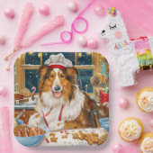 Collie Holiday Baking: Feestelijke Kerst Papieren Bordje (Feest)