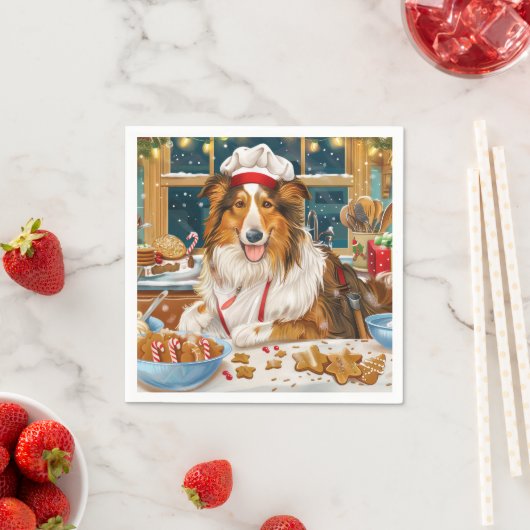 Collie Holiday Baking: Feestelijke Kerst Servet (Insitu)