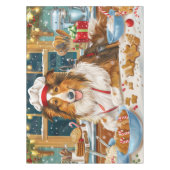 Collie Holiday Baking: Feestelijke Kerst Tafelkleed (Voorkant)