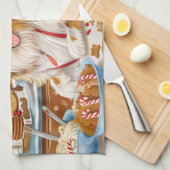 Collie Holiday Baking: Feestelijke Kerst Theedoek (Quarter Fold)