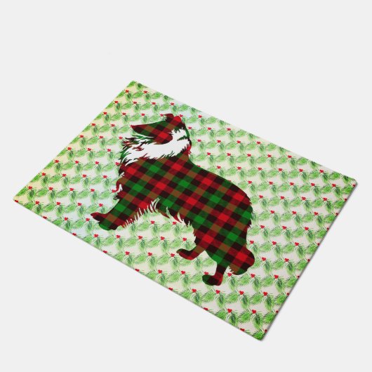 Collie Holiday Doormat Deurmat (Schuin)