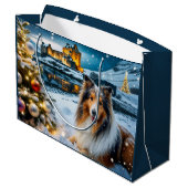 Collie Holiday  Groot Cadeauzakje (Achterkant Gekanteld)