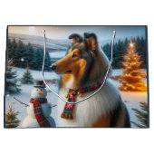 Collie Holiday  Groot Cadeauzakje (Voorkant)