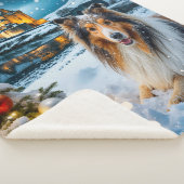 Collie Holiday Sherpa Deken (3/4)