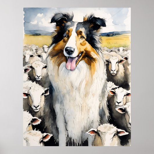 Collie - Hond Art Print (Voorkant)