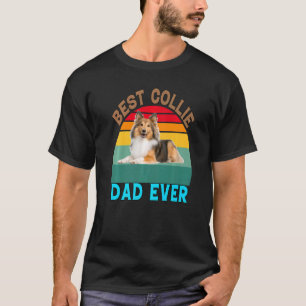 Collie Hond Huisdier Eigenaar Beste Collie Pap Ooi T-shirt