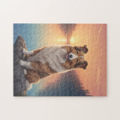 Collie hond legpuzzel (Horizontaal)
