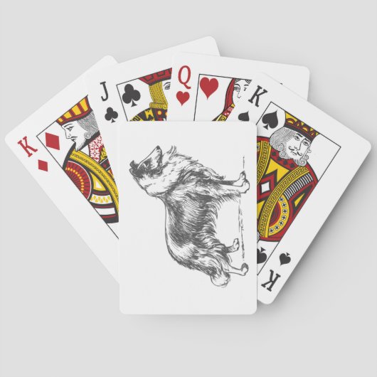 collie hond pokerkaarten (Achterkant)