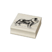 Collie hond rubber stempel (Stempel)