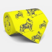 Collie Hond Stropdas (Opgerold)