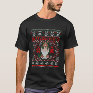 Collie Hond Vrolijk Kerstmis Lelijke trui Grappig  T-shirt