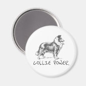 Collie-hondenenergie Magneet (Voorkant / Achterkant)
