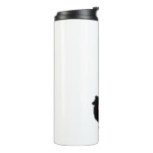 Collie Hondenras Bohemian Floral Silhouette Thermosbeker (Gedraaid links)