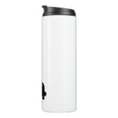 Collie Hondenras Bohemian Floral Silhouette Thermosbeker (Geroteerd rechts)