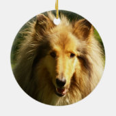 Collie Hondenras Ornament (Achterkant)