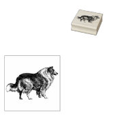 Collie-Hondenras Rubberstempel (Gestempeld)