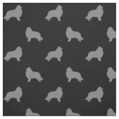 Collie Hondenras Silhouettes Patterned Stof (Swatch)