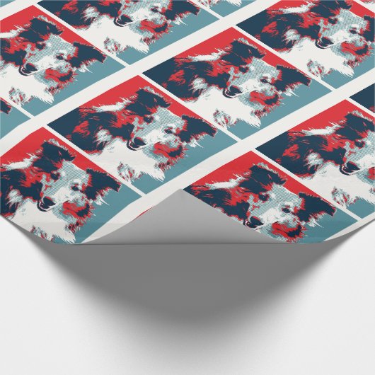 Collie Hope Parody Poster Cadeaupapier (Hoek)