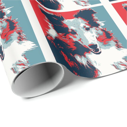 Collie Hope Parody Poster Cadeaupapier (Rol Hoek)