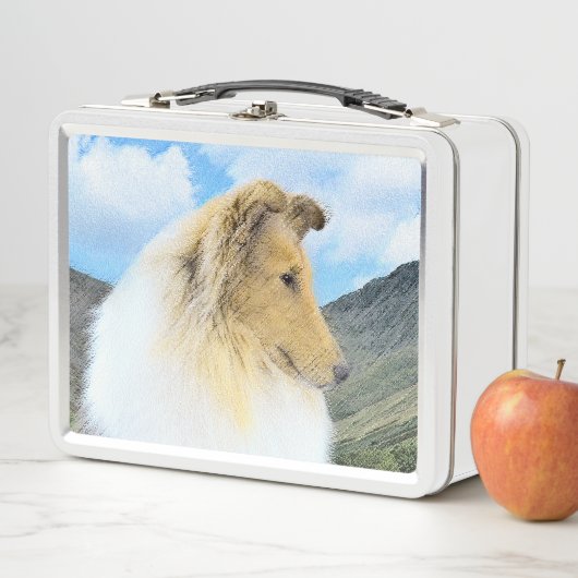 Collie in bergen (ruw) Schilderen - Dog Art (In situ)