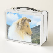 Collie in bergen (ruw) Schilderen - Dog Art (Achterkant)