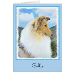 Collie in bergen (ruw) Schilderen - Dog Art
