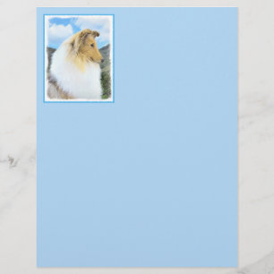 Collie in bergen (ruw) Schilderen - Dog Art