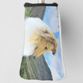 Collie in bergen (ruw) Schilderen - Dog Art Golfheadcover (Draai 90)