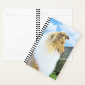 Collie in bergen (ruw) Schilderen - Dog Art Planner (Display)
