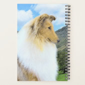 Collie in bergen (ruw) Schilderen - Dog Art Planner (Achterkant)