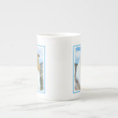 Collie in bergen (ruw) Schilderen - Dog Art Porselein Kop (Voorkant)