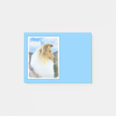 Collie in bergen (ruw) Schilderen - Dog Art Post-it® Notes (Voorkant)