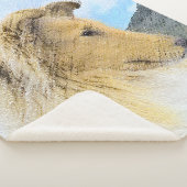 Collie in bergen (ruw) Schilderen - Dog Art Sherpa Deken (3/4)