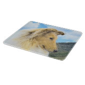 Collie in bergen (ruw) Schilderen - Dog Art Snijplank (Hoek)