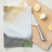 Collie in bergen (ruw) Schilderen - Dog Art Theedoek (Quarter Fold)