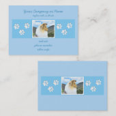 Collie in bergen (ruw) Schilderen - Dog Art Visitekaartje (Voorkant / Achterkant)